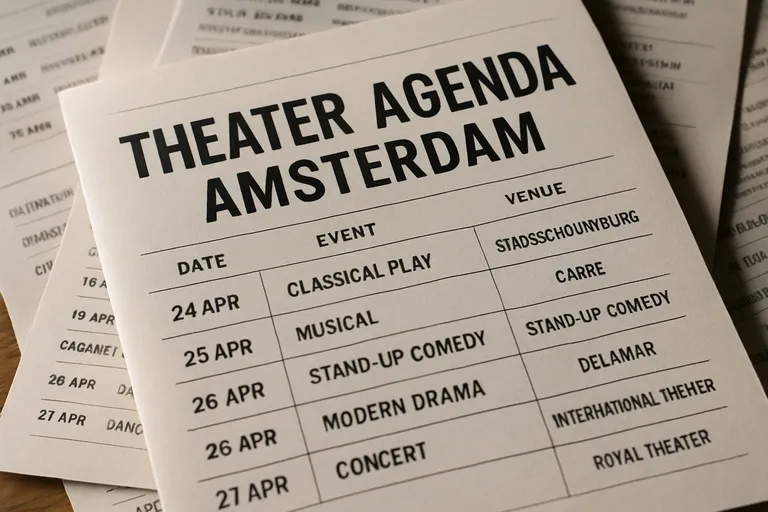 Theater agenda amsterdam: zo vind je wat speelt