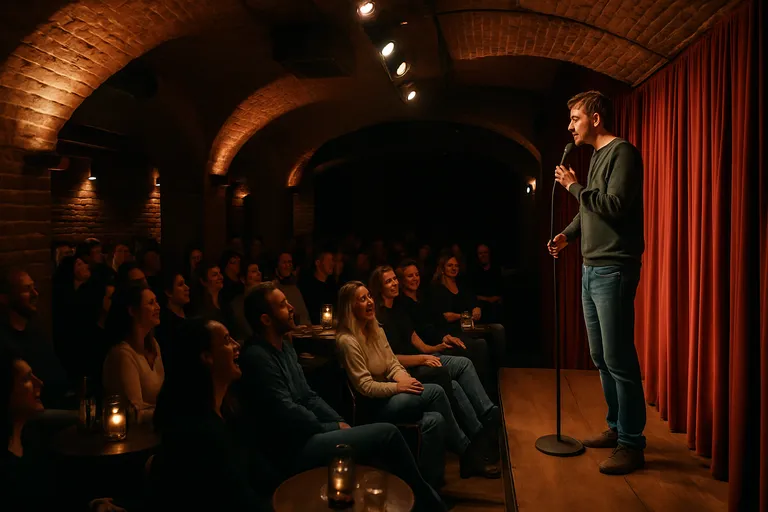 Toomler, thuis van Comedytrain: de knusse comedykelder van amsterdam waar elke punchline landt