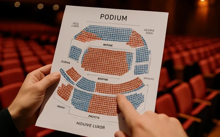 Zo kies je de beste zitplaatsen met de plattegrond van het Luxor theater