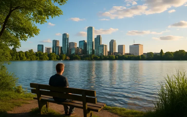 Bellevue tussen skyline en meer: creatieve energie en ontspannen momenten aan het water