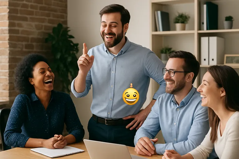 Praktisch toepassen van werk humor