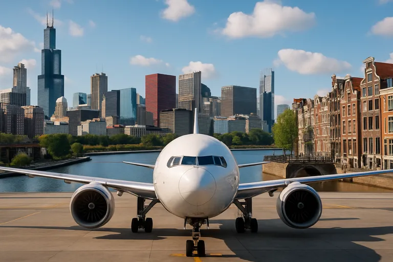 Reizen tussen Chicago en Amsterdam