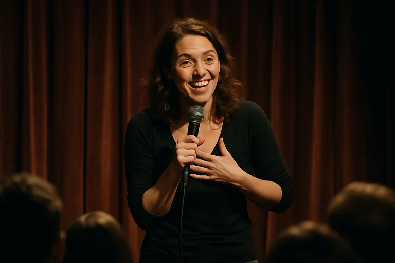 Satire met een ziel: hoe de cabaretière het publiek raakt en het podium verovert