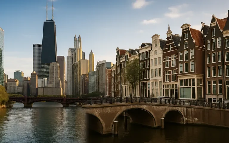 Tussen skyline en grachten: architectuur, smaak en stadsritme van Chicago en Amsterdam