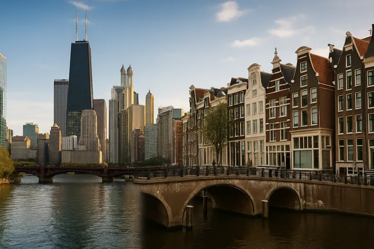 Tussen skyline en grachten: architectuur, smaak en stadsritme van Chicago en Amsterdam